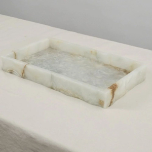 Elegant Eco-Friendly <b>Small</b> Resin Serving <b>Tray</b> Excellent Quality Party Salad Fruit Dry Fruit American Style Living Room - Product Image 1