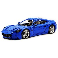 Model Mobil Sport Maserati Zhenzhuan Technology dari Plastik ABS, Skala 1:8, Mainan Edukatif Rakitan Sendiri untuk Remaja 15-35 Tahun