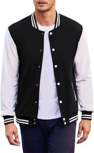 Stonefield Manufacturing Geometric Patchwork Stand Collar Varsity <b>Jacket</b>-100% Wool Hooded <b>Waterproof</b> Streetwear <b>Winter</b> Outerwear - Product Image 3