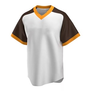 Camiseta de Béisbol Sublimada Personalizada, Unisex, Manga Corta, Cuello en V, Poliéster que Absorbe la Humedad, Corte Regular, para Todas las Temporadas - Product Image 1