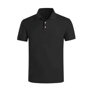 เสื้อโปโลแขนสั้นผู้ชาย ทรงปกติ ผ้าถัก สีพื้น สไตล์ลำลอง - Product Image 2