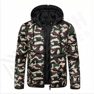 Veste matelassée chaude d'hiver de style High Street pour hommes, nouveau bombardier matelassé à capuche avec col montant et rembourrage à bulles, tailles S-2xl - Product Image 2