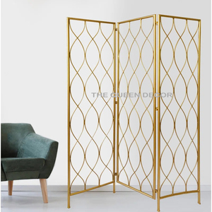 Fresh Arrival Iron Metal Unique Shape Black Finished Home <b>Decorative</b> Room Divider for Living Room Home Ancient Style <b>Screen</b> - Product Image 4