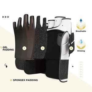 Gants de boxe à marque privée, qualité supérieure, cuir, fabrication professionnelle, fermeture auto-agrippante, emballage personnalisé, vente en gros - Product Image 4
