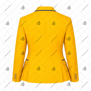 Ropa al por mayor de la hermandad griega Sigma Gamma Rho, chaqueta blazer de mujer con ribetes y botonadura sencilla, abrigo formal bordado para negocios - Product Image 3