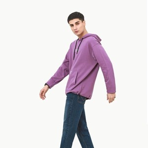 Sudadera con Capucha Unisex, Corte Regular, Color Sólido, Informal, de Algodón y Felpa, con Bolsillo Frontal y Logotipo, para Invierno, Antiarrugas - Product Image 1