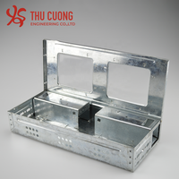 Piège à rats en métal lot de 10, souris avec couvercle transparent, anti-rongeur, Design Unique, vente en gros, non toxique, pour l'intérieur et l'extérieur