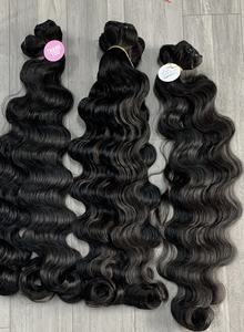 Extensiones de Cabello Humano Virgen Natural de Alta Calidad a Precio de Fábrica al por Mayor, Color Natural, Ondulado Profundo, Cutícula Alineada, de un Solo Donante - Product Image 6