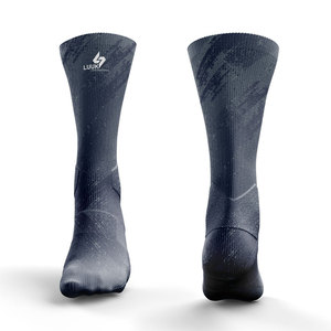 Custom ODM Printed Men's Crew Sports <b>Socks</b> Polyester/Cotton Blend Anti Bacterial Breathable Eco Friendly Quick Dry Casual Wear - Product Image 1