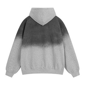 Sweat-shirt à capuche Urban Street délavé à l'acide, en coton épais personnalisé, finition vintage, vêtement de mode pour impression - Product Image 3