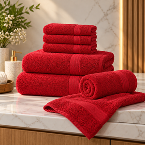Luxury 600 GSM Pure Cotton <b>Terry</b> Bath <b>Towel</b> Set Of 8 Pieces Premium Hotel Bathroom Linen For Hospitality And Spa Use - Product Image 6