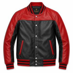 Manteau d'hiver en cuir vieilli avec fourrure pour homme, col montant décontracté, fermeture éclair, coupe-vent, respirant, séchage rapide, écologique - Product Image 5