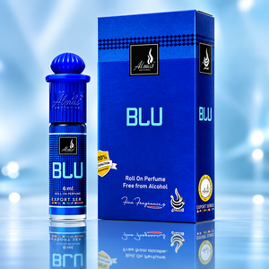 AL MAS Blu Premium Attar Perfume Roll-On 6ML, Aceite de Fragancia Concentrado de Lujo, Larga Duración, Sin Alcohol, Perfume Árabe Unisex - Product Image 3