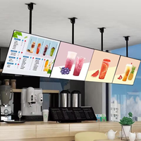 Impression de menus personnalisés en couleur sur autocollants, PP et film rétroéclairé pour cafés, restaurants et bars, directement de l'usine