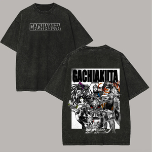 Camiseta Oversize de Algodón Estampada Personalizada de Alta Calidad con Diseño Gráfico de Peces Japoneses en la Espalda, Estilo Urbano, Ajuste Holgado y Transpirable - Product Image 5