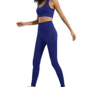 Ensembles de yoga pour femmes grandes tailles, design personnalisé, taille élastique, vente chaude, respirants, style unique - Product Image 3