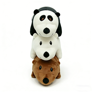 long <b>bear</b> plush pillow, lying panda stuffed animal, polar <b>bear</b> bolster plush, Holiday gift <b>cute</b> cartoon lying <b>bear</b> plush - Product Image 1