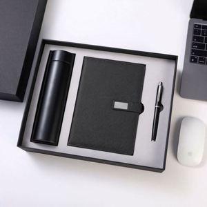 Customizable Business Gift <b>Box</b> A3 A5 Leather Notebook Pen 100 Sheets Personalized Logo Printed Organizer Cup Included - Product Image 1