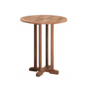 Table basse et table à manger de forme ronde, couleur naturelle, pour bar à domicile et mobilier de jardin - À VENDRE - Product Image 1