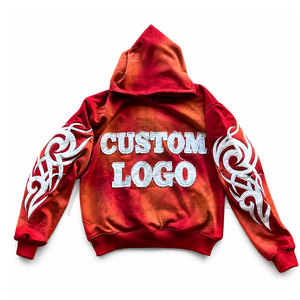 Sudadera con capucha para hombre de moda, estilo desgastado, térmica, de gran grosor, venta al por mayor - Product Image 5