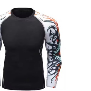เสื้อรัดกล้ามเนื้อ MMA คุณภาพดีที่สุด แขนยาว สำหรับผู้ชาย ผู้ผลิตจำหน่ายเสื้อรัดกล้ามเนื้อแบบสั่งทำ - Product Image 5