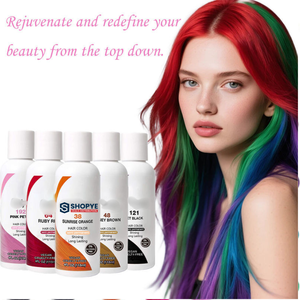 Tinte de Cabello Vegano Semipermanente OEM para Mujeres, Sin Crueldad, Colores Rosas Brillantes y Duraderos, Sin Amoníaco, en Crema/Gel en Tubo - Product Image 3