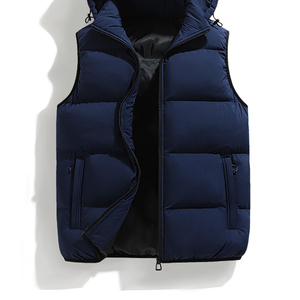 Chaleco Acolchado de Lana y Algodón para Mujer, Estilo Casual, con Cierre, Sin Mangas, Chaqueta de Invierno Ligera y Cálida, Moda - Product Image 6