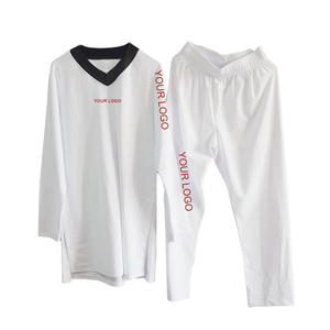 Uniforme de Taekwondo personnalisé pour adultes unisexes, ensemble de Dobok d'arts martiaux, 100% coton, tissu léger et respirant, séchage rapide, personnalisable - Product Image 6