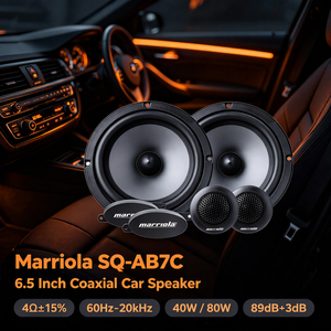 Prix de gros - Deux haut-parleurs coaxiaux de 6,5 pouces marriola SQ-AB7 91 dB 40 W RMS 80 W de crête - Système de basses pour autoradio - Product Image 1