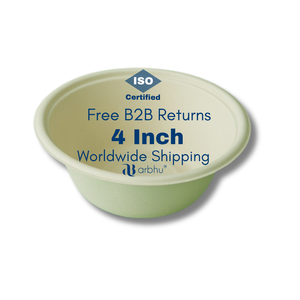 Microwave Safe Compostable Sugarcane Bowl Chemical Free Biodegradable Food Grade Disposable Container Sustainable Kitchenware - Product Image 1