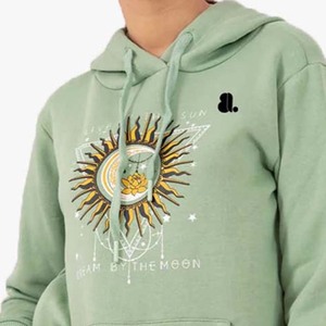 Nouveau sweat à capuche zippé personnalisé imprimé et teint pour femme, style vintage, coupe oversize, en coton, décontracté, hiver, respirant, écologique - Product Image 6