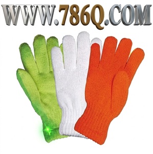 Guantes de punto forrado-176, blanco, 376-amarillo, 576-Orang, tácticos, reflectantes, lavables, de dedo completo - Product Image 1