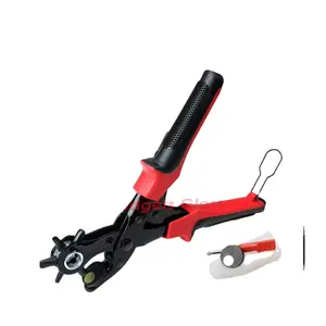 Low MOQ Price Reasonable Pliers Tools Soft Grip Plastic Handle Material Tools For DIY Application Leather Hole Puncher