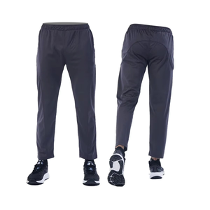 Pantalon de survêtement en coton blanc pour homme, taille élastique, décontracté, léger, respirant, tricoté, style printemps - Product Image 1