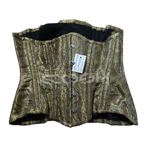 Corsé de brocado con varillas de acero debajo del busto - Product Image 1