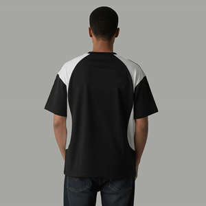 Camiseta Casual de Verano para Hombre, Estilo Urbano, Corte Holgado, Hombros Caídos, Color Personalizado, 100% Algodón, 210 g/m², Peso Pesado, Gran Venta - Product Image 3