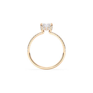 แหวนเพชรทรงโซลิแทร์ REYES ดีไซน์ใหม่ ทองคำแท้ 14K เพชร HPHT CVD ผลิตในห้องปฏิบัติการ ประดับด้วยวงแหวนรอบเพชรแบบซ่อน สำหรับผู้หญิง ของขวัญวันครบรอบที่สมบูรณ์แบบ - Product Image 5