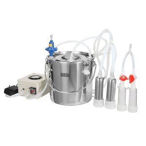 Tire-lait électrique portable 12 L en acier inoxydable 304 à pulsation automatique pour chèvres, avec ingrédients de qualité alimentaire - Product Image 1