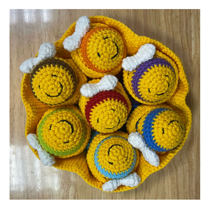 Porte-clés en peluche animaux au crochet, faits main, mignons, jouets artisanaux, cadeau personnalisé avec logo pour enfants, amis, fête d'anniversaire - Product Image 6