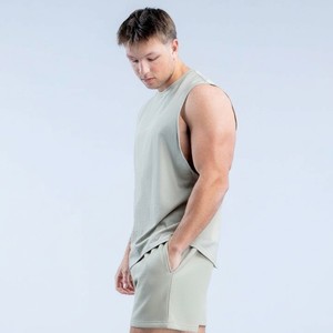 Camisetas sin mangas para hombre, más vendidas, de algodón y spandex, transpirables, de secado rápido, deportivas, con hombros caídos, para gimnasio - Product Image 6
