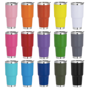 แก้วน้ำสแตนเลสสุญญากาศแบบพกพาขนาด 20 ออนซ์ ผนังสองชั้นเก็บอุณหภูมิ สำหรับเดินทาง กีฬากลางแจ้ง - Product Image 3