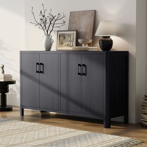 Mobile rustico Mirod a 4 ante in stile farmhouse, finitura naturale, ideale per ingressi o piccoli spazi abitativi - Product Image 6