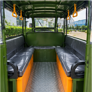 รถสามล้อไฟฟ้าแบบเปิดประทุนสีขาว 7 ที่นั่ง บรรทุกสัมภาระ ความเร็ว 30-50 กม./ชม. ระยะทางวิ่ง 90 กม. กำลังไฟ >1000 วัตต์ - Product Image 3
