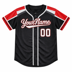 Camiseta de Béisbol Personalizada para Equipos Escolares, Manga Corta, Secado Rápido, Transpirable, 100% Poliéster, Nombre y Número del Jugador Sublimados - Product Image 4