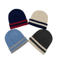 Fabricante de gorros personalizados Y2K Gorros Sombreros de calavera de diseñador con puños suaves Invierno Cálido Jacquard Sombreros de punto elásticos Streetwear