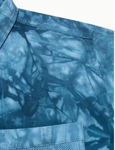 Chemise en jean unie pour homme TRIBON SPORTS, manches longues, col rabattu, style décontracté, toutes saisons, tissée, coupe ajustée, respirante, 100 % coton - Product Image 5