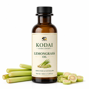 Aceite Esencial de Limoncillo de Tamil Nadu 100% Puro y Natural de Primera Calidad, Destilado al Vapor, para Aromaterapia y Cuidado Facial, Kodai Global Export - Product Image 1