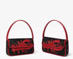 Bolso de Hombro de Mujer con Diseño de Animal Cuadrado y Cuentas Acrílicas Hechas a Mano, Bolso de Mano de Lujo para la Noche - Product Image 3