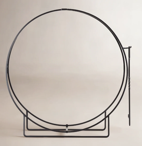 Support à bois rond en métal en gros avec ensemble d'outils de cheminée, porte-bûches, empileur de bois circulaire en acier, fabricant sur mesure - Product Image 2