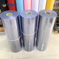 Rouleau de film transparent en PVC, feuille de plastique rigide transparente, flexible, résistant à la chaleur, à l'humidité, pour emballage, couverture, rideau, directement de l'usine